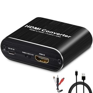 INF HDMI Audio Extractor, SPDIF, 3.5 mm auf Cinch+ARC, 4K Audio Konverter Splitter