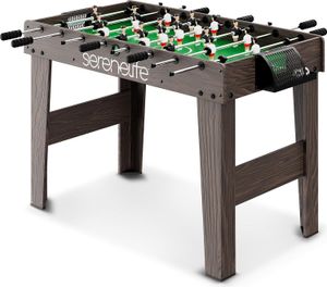 Skladací stolný futbal Čierny stolný futbal pre dospelých a deti Serenelife