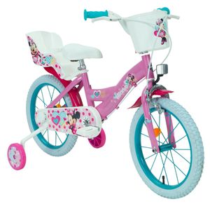16 Zoll Mädchen Fahrrad Mädchenfahrrad Rad Bike MINNIE MOUSE Hufy21891