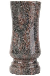 Grab-Vase aus Granit Himalaya mit Abflussloch