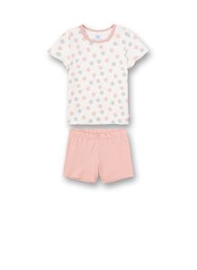 Sanetta Mädchen Schlafanzug Set - kurz, Kinder, 2-tlg., Punkte, 98-140 Rosa 98