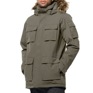 Jack Wolfskin Glacier Canyon Parka - Męska wodoodporna kurtka zimowa Olive-Green 1107674-4550 , Rozmiar: XL