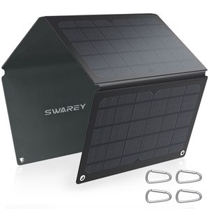SWAREY 30W Solarpanel Ladegerät Solarladegerät, Folding Portable Solarpanel Powerbank Outdoor