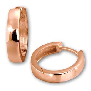 GoldDream rose Ohrringe 11mm 333 Rosegold 8 Karat Damen Herren Creolen D2GDO5051E