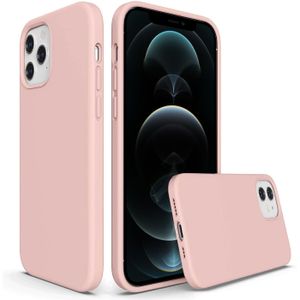 Hülle Apple iPhone 12 Pro Max Handy Schutz Cover Silikon Case Handyhülle Tasche, rosa