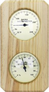 2-in-1-Saunathermometer-Hygrometer für den Innensaunaraum, Holzsauna, Fahrenheit-Temperatur- und Feuchtigkeitsmonitor, Messgerät, Saunazubehör