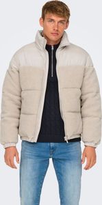 ONLY & SONS Steppjacke Hochgeschlossen Reißverschluss Größe: XL