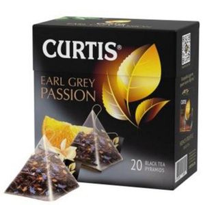 Curtis schwarzer Tee Earl Grey Passions 20 Pyramidenbeutel Pyramid Tea bergamot