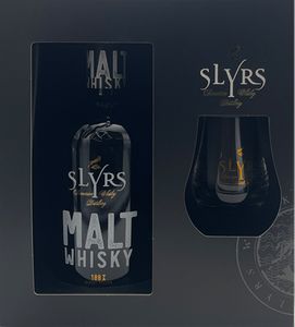 Slyrs Bavarian Malt Whisky Geschenkset mit Glas, 40% Vol. 0,7 l