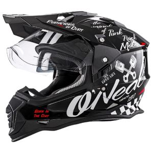 ONEAL Sierra ll TORMENT Motocross Helm schwarz-weiss :  L (59/60)