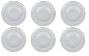 Pastateller (weiß) in Europa hergestellt und Pastalöffel / Retsch Arzberg / XXL - Ø30cm / Porzellan / 6er Set