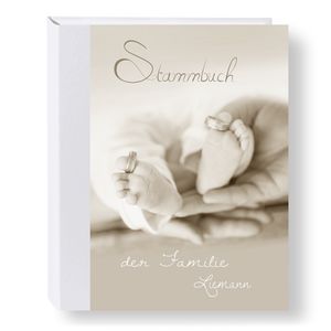 Stammbuch der Familie Happy braun personalisierte Stammbücher A4 Familienstammbuch Trauung Stammbaum Hochzeits Eheurkunden