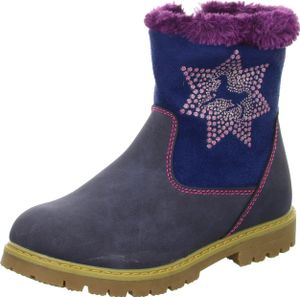 girlZ onlY Mädchen-Stiefelette gefüttert Stern Blau, Farbe:blau, EU Größe:32