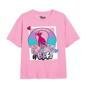 Trollové - "Bff Polaroid" tričko pro dívky TV2456 (128) (Světle růžová)
