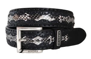 Sendra Opasok Python Leather natural 8347 black