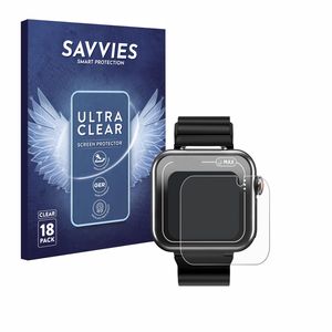 18x Für Vtech Kidizoom Smartwatch MAX Schutzfolie Savvies Displayschutz Display Schutz Folie Klar Transparent