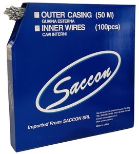 Saccon Galvanized Steel Change Cables 100 Units Silver 1.2 x 2030 mm