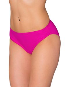 Aquarti Damen Bikini Hose mit mittelhohem Bund, Farbe: Pink, Größe: 42