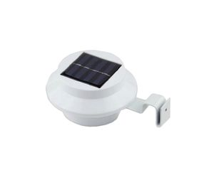 Jardinion Solarleuchte Dachrinnenleuchte 2er Set LED, 12cm x 6cm Außenlampe Gartenbeleuchtung Weiß, Regenrinnenlampe, Außenleuchte, Solarlampe