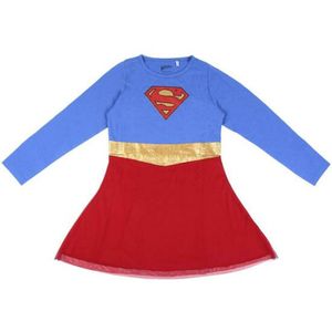 Kleid Superman Blau Rot Größe: 8 Jahre