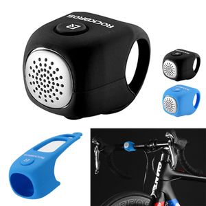 ROCKBROS 90 dB Elektrische Fahrradklingel Fahrradglocke Leichtgewicht & Wasserdicht-schwarz