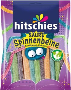Hitschies Spinnenbeine vegetarische saure Fruchtgummi Sticks 125g