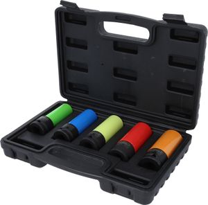 KS Tools 1/2 hliníkové ráfiky sada nástrčných hlavíc robustná, 5-dielna, 515.0870
