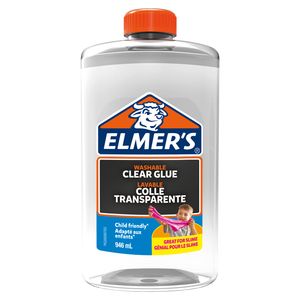 Elmer’s Flüssiger Bastelkleber | transparent | 946 ml | Auswaschbarer Kinderkleber | Ideal zur Herstellung von Schleim