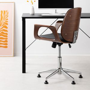 kwmobile Bürostuhl Gleiter 5er Set - Bodengleiter für Schreibtischstuhl 11mm x 22mm - Drehstuhl Füße Parkett Fliesen - Stuhl Fußgleiter - schwarz