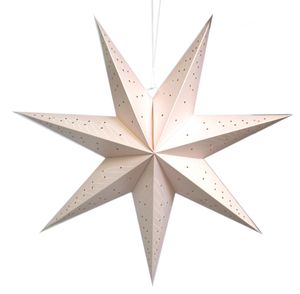 Stern beleuchtet zum aufhängen mit E14 Fassung rosa 60cm
