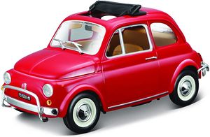 Bburago 18-22099 - Modellauto - Fiat 500L 1968 (rot, Maßstab 1:24) Spielzeugauto Sammlerauto