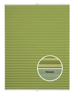Plissee Thermo Klemmfix ohne Bohren Farbe: Hellgrün, Größe: 70x130 cm