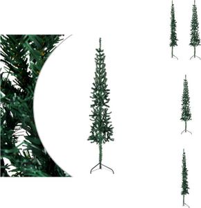 vidaXL Umělý poloviční vánoční stromek se stojanem slim green 180 cm - Vánoční stromky