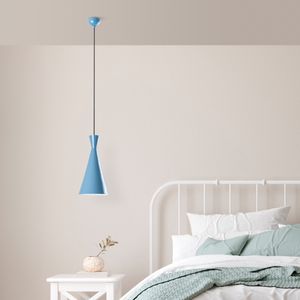 Opviq, Tom - 3541 - Light Blue, Kronleuchter, METALLKÖRPER, Hellblau, 134 x 10 x 10 cm
