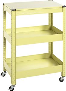 Servierwagen >55918< in grün, Metall - 50x75x32cm (BxHxT)
