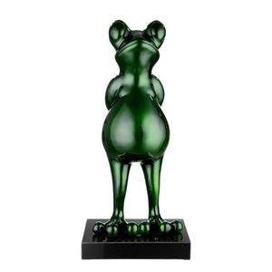 Casablanca by Gilde Dekofigur Skulptur Frosch Frog grün metallic H. 68 cm,52360