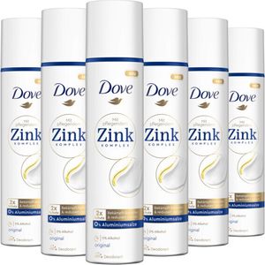Dove Deodorant Spray 6x 100ml Original Deo ohne Aluminium mit pflegendem Zink-Komplex Dove Deodorant Spray 6x 100ml Original Deo ohne Aluminium mit pflegendem Zink-Komplex