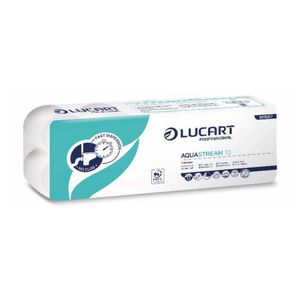 Lucart Aquastream Camping Toilettenpapier Selbstauflösend 2-lagig - 10 Rollen â 2200 Blatt