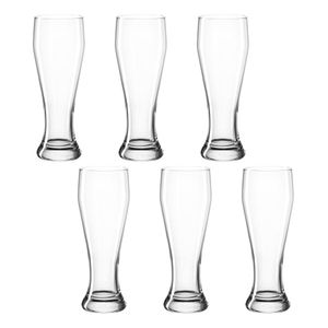 montana: :basic Weizenbierglas, 6er Set, Weißbierglas, Weizenglas, Weizenbier, Bierglas, Weizenbier Glas, 500 ml, 075052
