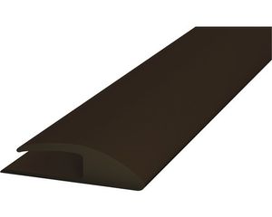 Einschubprofil einseitig Weich-PVC braun selbstklebend 30 x 1000 mm