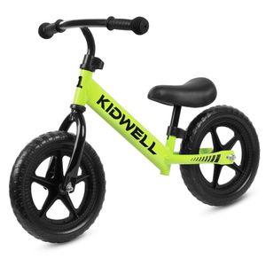 COIL Fahrrad-Laufrad, Lauflernrad, Kinderlaufrad, Rutscher, Balance Bike, Stahlrahmen, EVA-Schaumräder, maximales Gewicht 30 kg, Grün