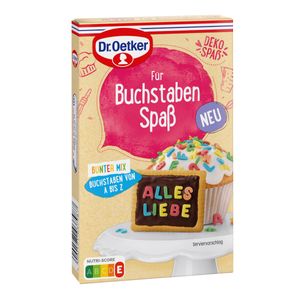 Dr. Oetker Buchstaben Spaß Bunter Mix essbare Buchstaben 50g