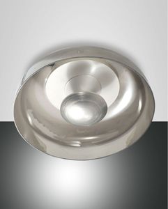 Fabas Luce Vintage stropné svietidlo z brúseného hliníka sivé LED stmievateľné 3463-61-126