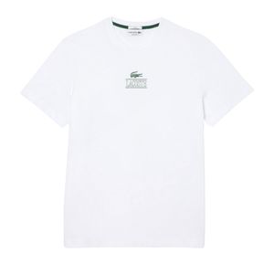 Lacoste Zentrales Logo T-Shirt, Weiß M