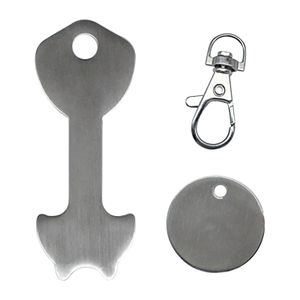 Einkaufswagenlöser ® Münze F2 / Schlüsselanhänger Einkaufschip mit  Schlüsselfundservice/Abziehbarer Einkaufswagenchip Metall, Chip  Einkaufswagen, Key