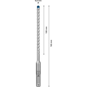 Vrtací kladivo Expert SDS-7X D.6mm D.100mm D.165mm SDS-Plus 1 ks BOSCH