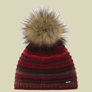 Eisbär Mikata Lux Mütze für Damen mit Bommel, Größe:Einheitsgröße, Farbe:Rot