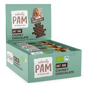 Naturally Pam by Pamela Reif | Oat Bar | Haferriegel | 12 x 40g | Chunky Chocolate
