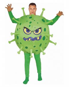 Giftiggrünes   Virus Aufblaskostüm für Halloween & Fasching