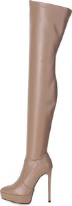 Giaro Stiefel in Übergrößen Taupe  SPIRE TAUPE MATTE große Damenschuhe, Größe:45